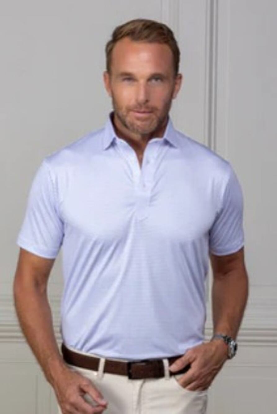 Collars & Co. Featherweight Flex Short-Sleeve Relaxed Polo